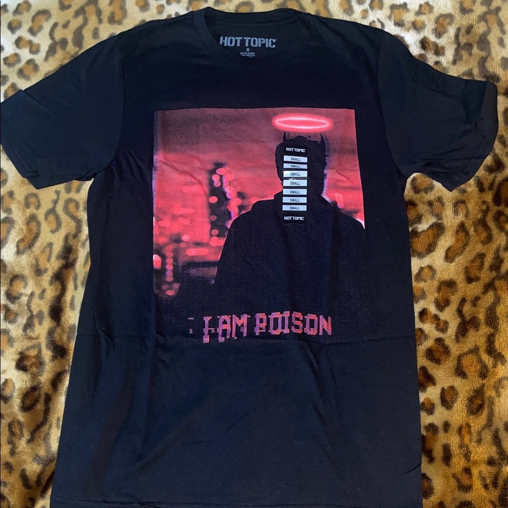Hot Topic Black Tee with Red Graphic